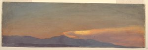 Disegno, Studio di nuvola al tramonto, 1880 ca. da Frederic Edwin Church