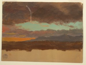 Disegno, Tramonto sulla valle dell