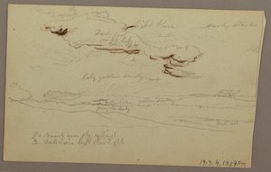 Disegno, Tramonto, forse 1860