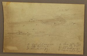 Disegno, Tramonto, forse 1860 da Frederic Edwin Church