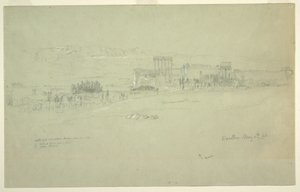 Disegno, Templi, Baalbek, 6 maggio 1868