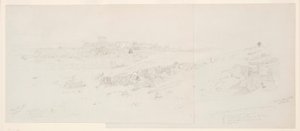 Disegno, Templi al mattino, Baalbek, 12 maggio 1868 da Frederic Edwin Church