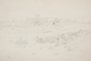 Disegno, Templi al mattino, Baalbek, 12 maggio 1868 da Frederic Edwin Church