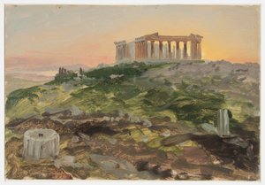 Disegno, Il Partenone da sud-est, aprile 1869 da Frederic Edwin Church