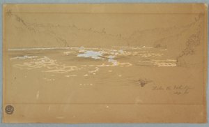 Disegno, Il fiume "Sotto il gorgo", settembre 1858 da Frederic Edwin Church