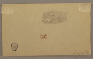 Disegno, temporale sul crinale, luglio 1866