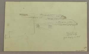 Disegno, Due teste, rovine, forse 1868