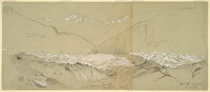 Disegno, ghiacciaio superiore dell