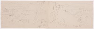 Disegno, Valle di El Yemen, 20 febbraio 1868 da Frederic Edwin Church