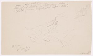 Disegno, Valle di El Yemen, 20 febbraio 1868 da Frederic Edwin Church