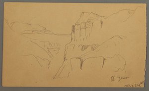 Disegno, Valleyside, febbraio 1869  da Frederic Edwin Church