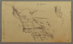 Disegno, Veduta di Wady el-Arabah, 20 febbraio, forse 1868 da Frederic Edwin Church