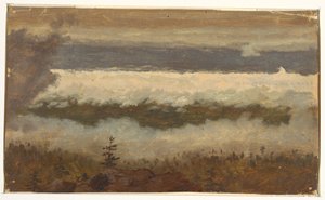 Disegno, Veduta di nuvole dalla cima del monte Catskill, 1844-45