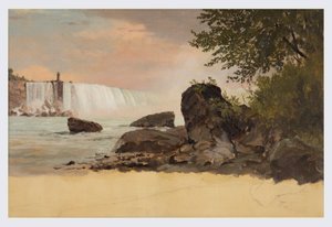 Disegno, Veduta delle cascate canadesi e dell