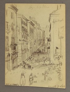 Disegno, Villaggio in cima alla collina, forse 1868-69