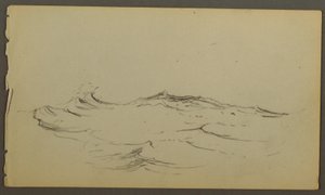 Disegno, Onde, forse 1860 da Frederic Edwin Church