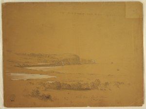 Disegno, Baia delle balene, Isola di Grand Manan, Canada, settembre 1851 da Frederic Edwin Church