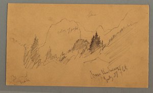 Disegno, Cime boscose, 27 luglio 1868