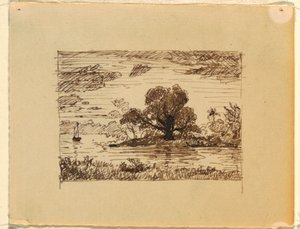 Paesaggio fluviale immaginario da Frederic Edwin Church
