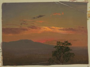 Paesaggio al tramonto, Hudson, N.Y.
