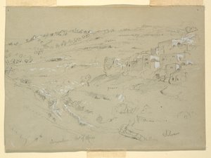 Monte degli Ulivi, Betania, Siloam e Gerusalemme, Palestina [Betania e Silwan, Gerusalemme Est, e Gerusalemme, Israele] da Frederic Edwin Church