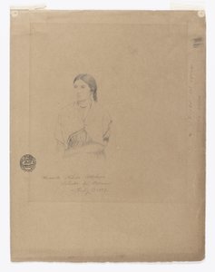 Portrait of Bolivian Girl: Senorita Filetta Molina Bolador del Carmen, Colombia da Frederic Edwin Church