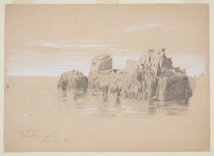 Rocce sulla costa, Isola di Grand Manan, Canada da Frederic Edwin Church