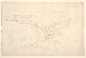 Schizzo di un paesaggio di Catskill (Vista del Kaanterkill)