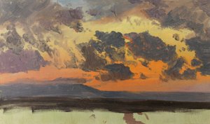 Cielo al tramonto, Giamaica, Antille da Frederic Edwin Church