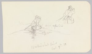 Studi di un uomo che pagaia in canoa sul fiume Millinocket
