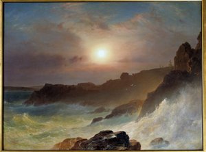 Alba sulla costa del Maine negli Stati Uniti nel 1863