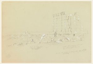 Tempio con Semua [oggi as-Samu] in Lontananza