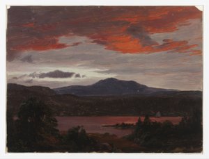 Turner Pond con Pomola Peak e Baxter Peak, Maine