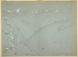 Paesaggio della valle con cime innevate, Alpi Bernesi, Svizzera, Parte 1