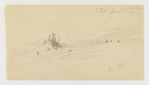 Collina boscosa, valle collinare, sole da Frederic Edwin Church