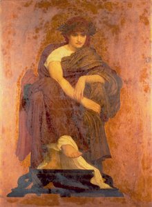 Mnemosine, la madre delle Muse da Frederic Leighton