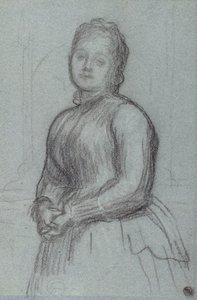 Studio per il ritratto di Hannah, contessa di Rosebery, c.1880 (gesso su carta)