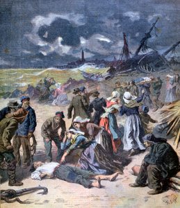 Una tempesta a Calais, Francia