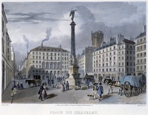 Place du Chatelet - in “Paris en 1832” di Martens da Frederic Martens
