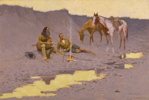 Un nuovo anno sul Cimarron da Frederic Remington