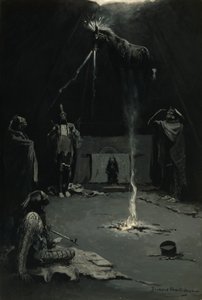 Dio del fuoco indiano (Il viaggio del cavallo della medicina) da Frederic Remington
