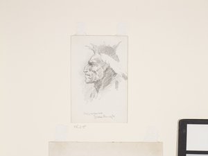 Testa indiana, data sconosciuta da Frederic Remington