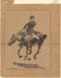 Sul sentiero delle briglie, Central Park, New York da Frederic Remington