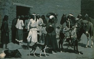 Villaggio indiano Pueblo (Distribuzione di carne bovina all