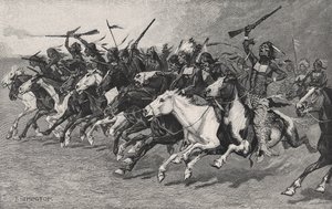 La carica sul palo del sole da Frederic Remington