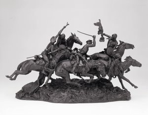 I vecchi dragoni del 1850, modellato 1905, fuso 1905-09