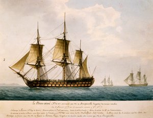 La nave Bien-Aime di Louis Antoine, Conte di Bougainville