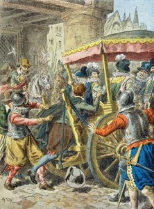 Assassinio di Enrico IV (1553 - 1610) da Frederic Theodore (after) Lix