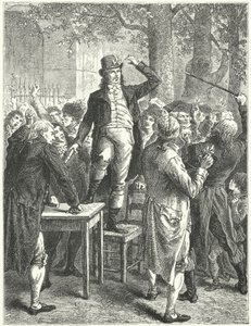 Discorso di Camille Desmoulins nel Giardino del Palais Royal, Parigi