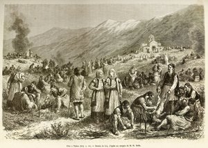 Una festa a Tebe, quella della quaresima della Vergine, che riunisce tutti gli abitanti della città e dei dintorni, ogni famiglia macella una pecora per l